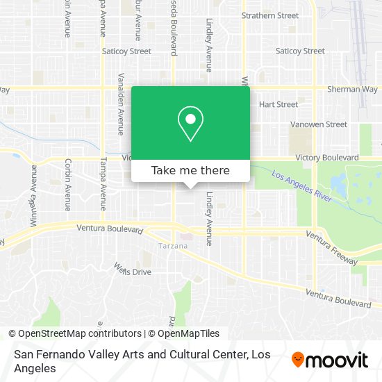 San Fernando Valley Arts and Cultural Center map