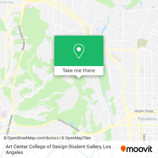 Art Center College of Design Student Gallery map