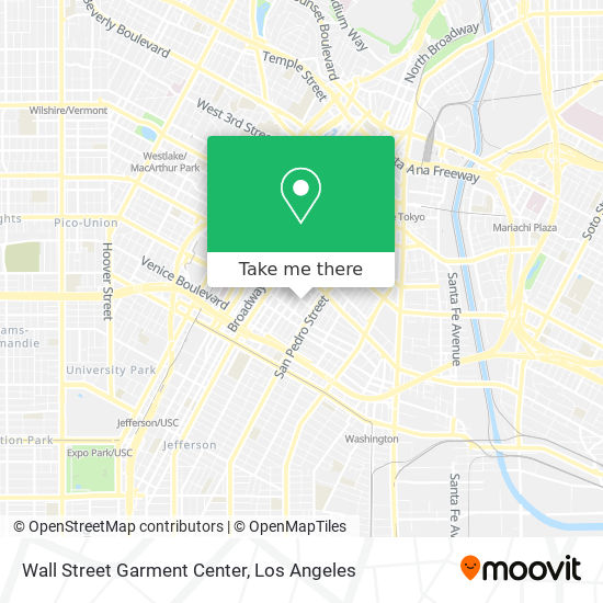 Wall Street Garment Center map