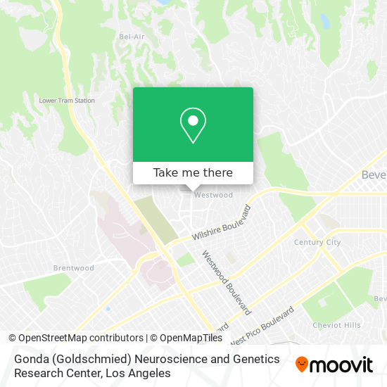 Gonda (Goldschmied) Neuroscience and Genetics Research Center map