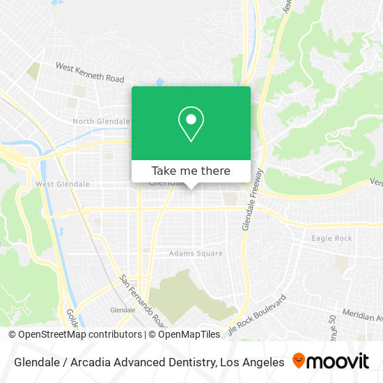 Glendale / Arcadia Advanced Dentistry map