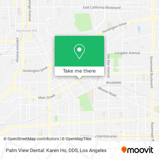 Mapa de Palm View Dental:    Karen Ho, DDS