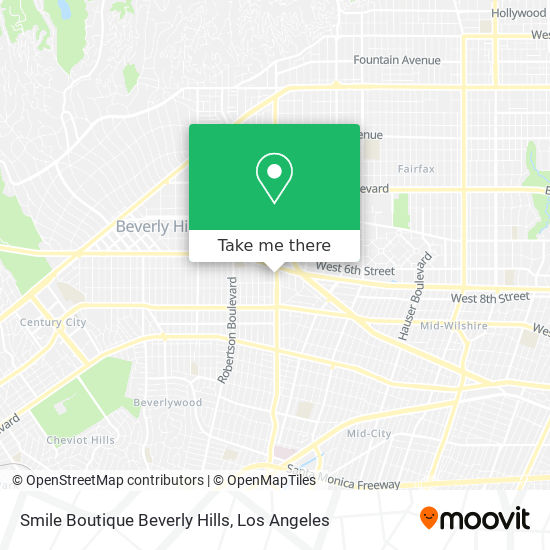 Smile Boutique Beverly Hills map