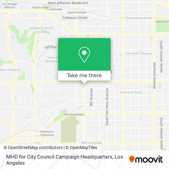 Mapa de MHD for City Council Campaign Headquarters