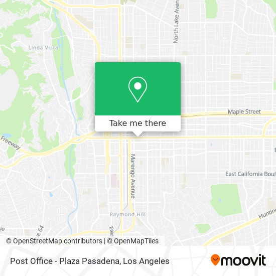 Post Office - Plaza Pasadena map