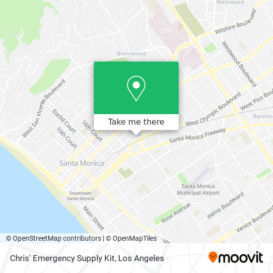 Mapa de Chris' Emergency Supply Kit
