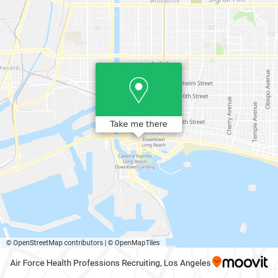 Mapa de Air Force Health Professions Recruiting