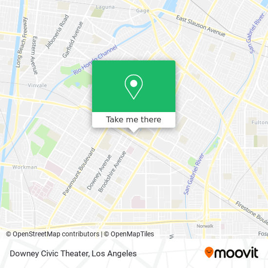Downey Civic Theater map