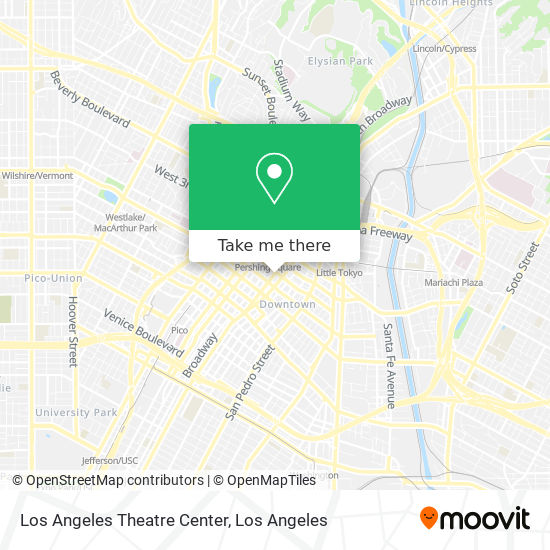 Los Angeles Theatre Center map