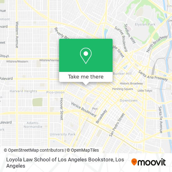 Loyola Law School of Los Angeles Bookstore map