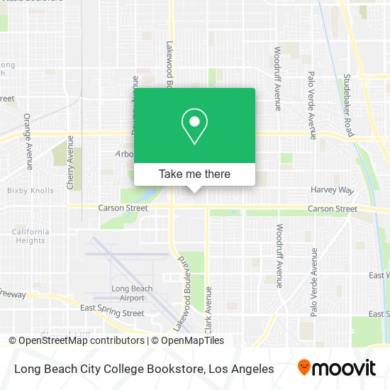 Long Beach City College Bookstore map