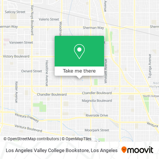 Mapa de Los Angeles Valley College Bookstore