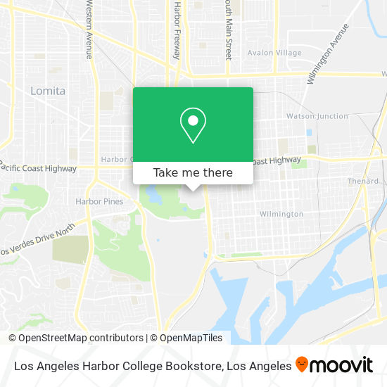Los Angeles Harbor College Bookstore map