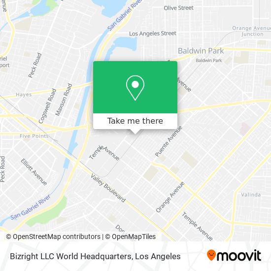 Mapa de Bizright LLC World Headquarters