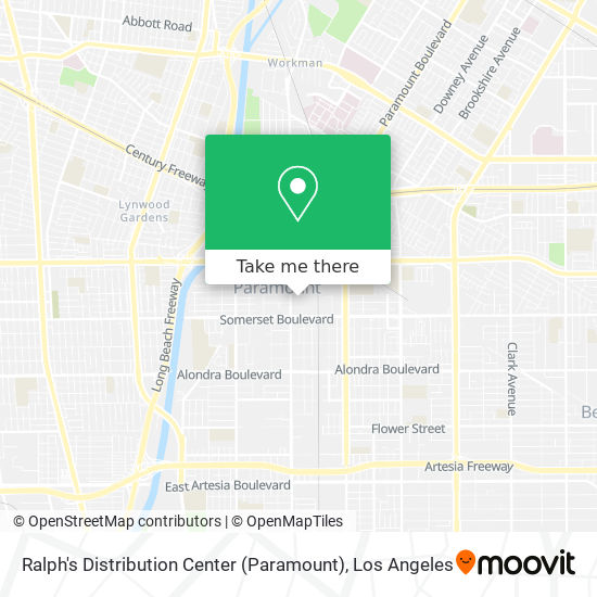 Ralph's Distribution Center (Paramount) map