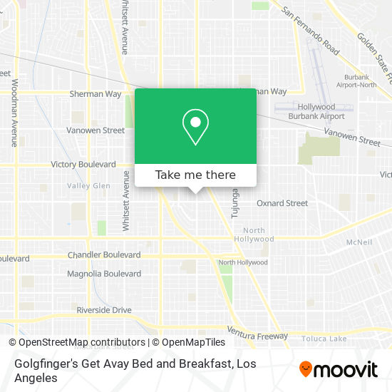 Golgfinger's Get Avay Bed and Breakfast map