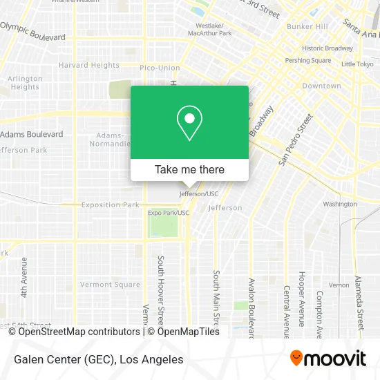 Galen Center (GEC) map