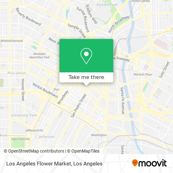 Mapa de Los Angeles Flower Market