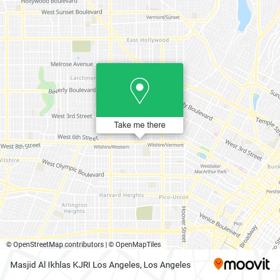 Mapa de Masjid Al Ikhlas KJRI Los Angeles