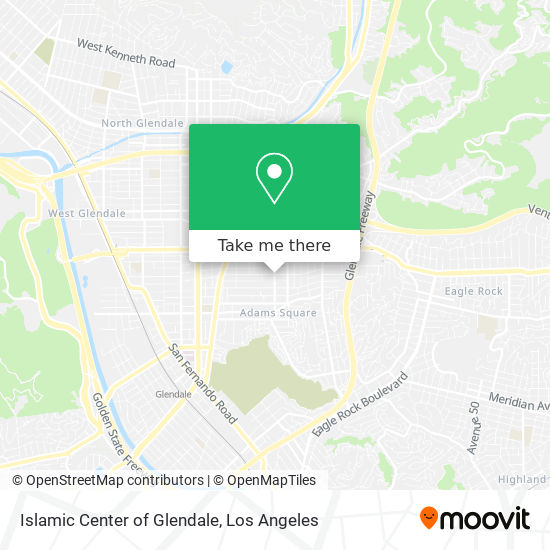 Mapa de Islamic Center of Glendale