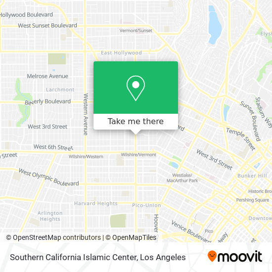 Mapa de Southern California Islamic Center