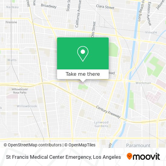 St Francis Medical Center Emergency map