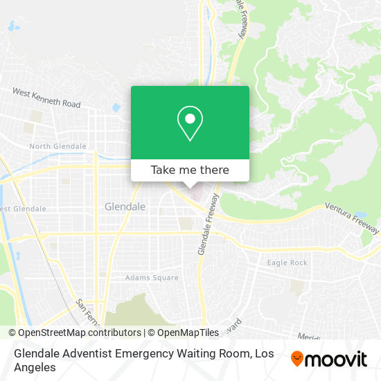 Glendale Adventist Emergency Waiting Room map
