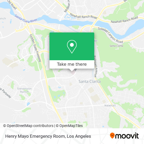 Mapa de Henry Mayo Emergency Room