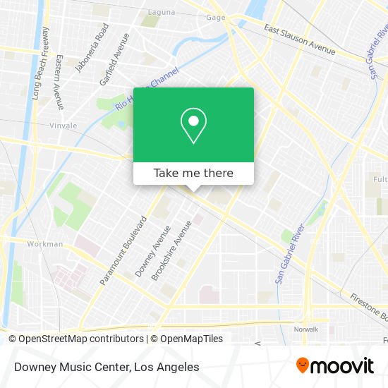 Downey Music Center map