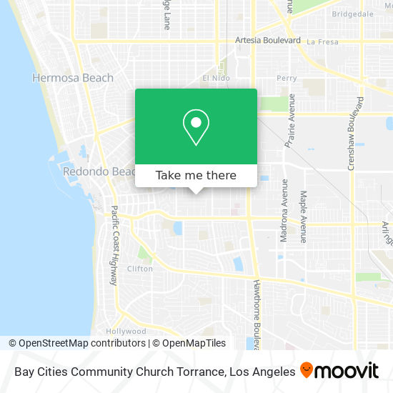 Bay Cities Community Church Torrance map