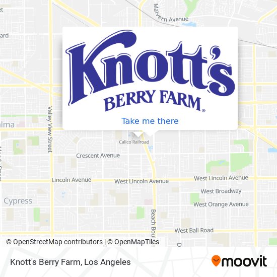 Knott's Berry Farm map