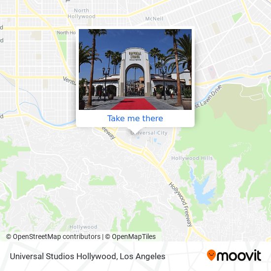 Mapa de Universal Studios Hollywood