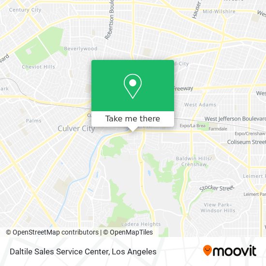 Mapa de Daltile Sales Service Center