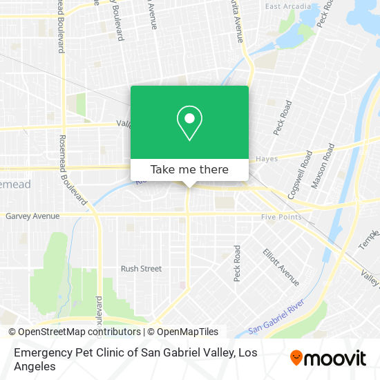 Emergency Pet Clinic of San Gabriel Valley map