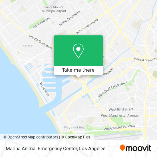 Marina Animal Emergency Center map