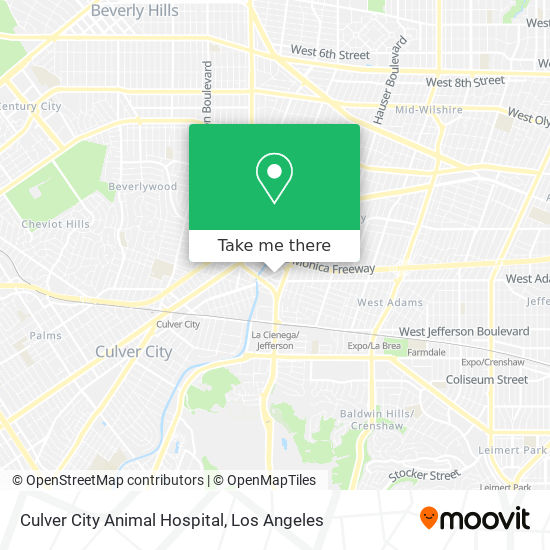 Culver City Animal Hospital map