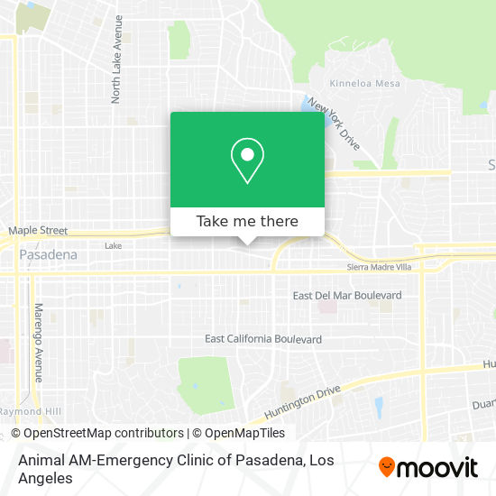 Mapa de Animal AM-Emergency Clinic of Pasadena