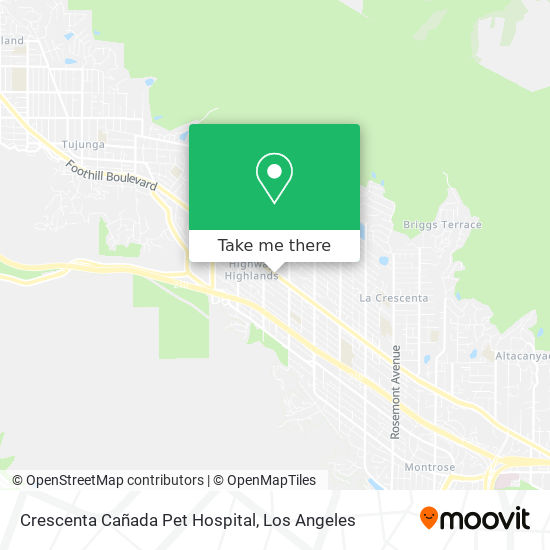 Crescenta Cañada Pet Hospital map