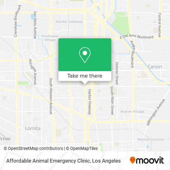 Mapa de Affordable Animal Emergency Clinic