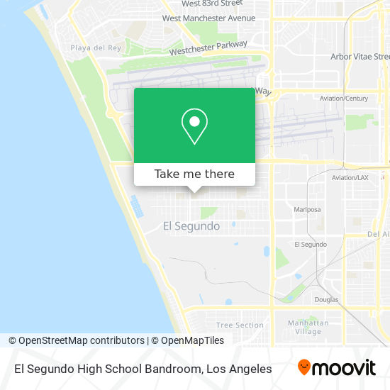 El Segundo High School Bandroom map