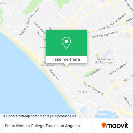 Mapa de Santa Monica College Track