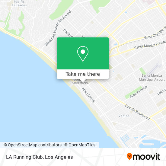 LA Running Club map