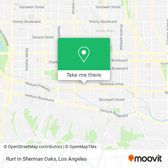 Run! In Sherman Oaks map