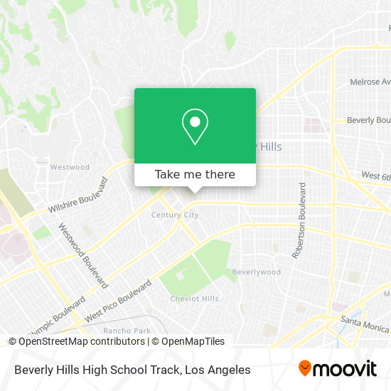 Beverly Hills High School Track map