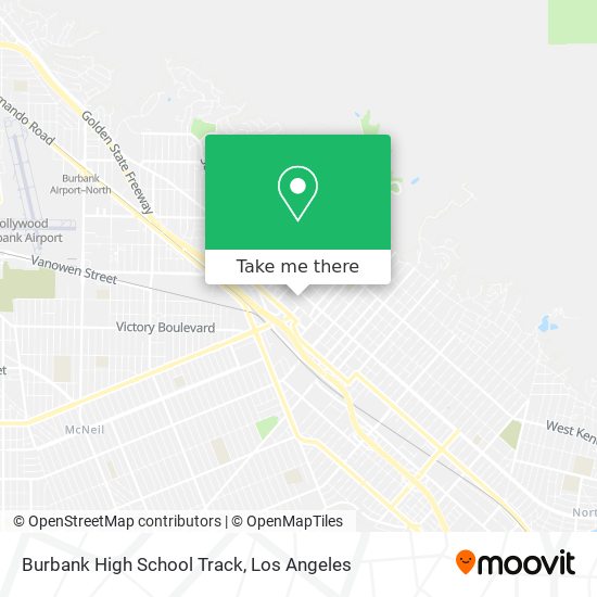 Burbank High School Track map