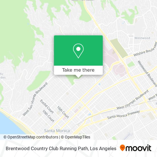 Mapa de Brentwood Country Club Running Path