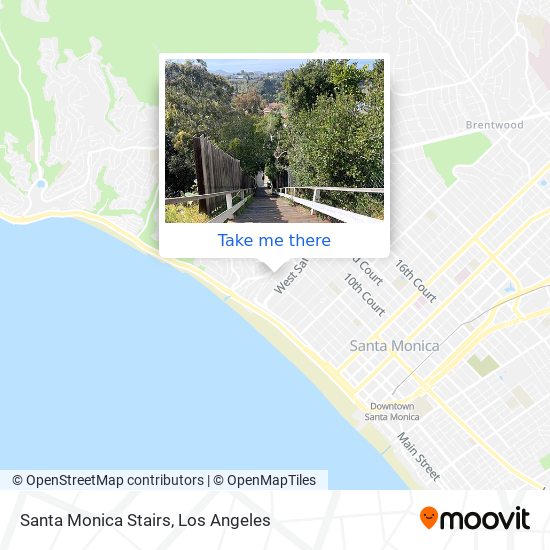 Santa Monica Stairs map
