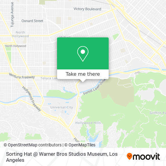 Sorting Hat @ Warner Bros Studios Museum map