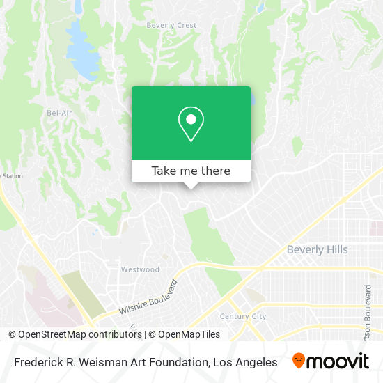 Mapa de Frederick R. Weisman Art Foundation