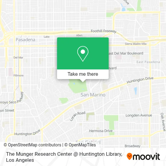 The Munger Research Center @ Huntington Library map